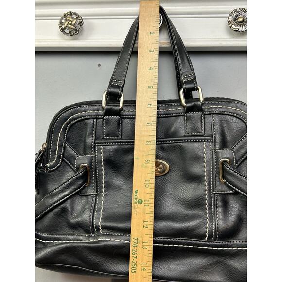BOC Born Concepts Adjustable Crossbody Purse Black Faux Leather Zip Closure - Picture 15 of 16